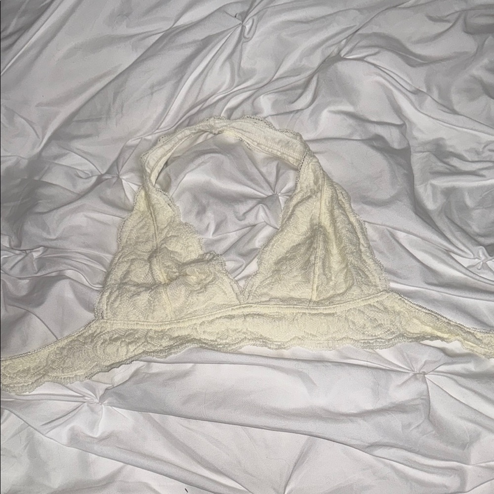 Urban Outfitters Cream Lace Bra